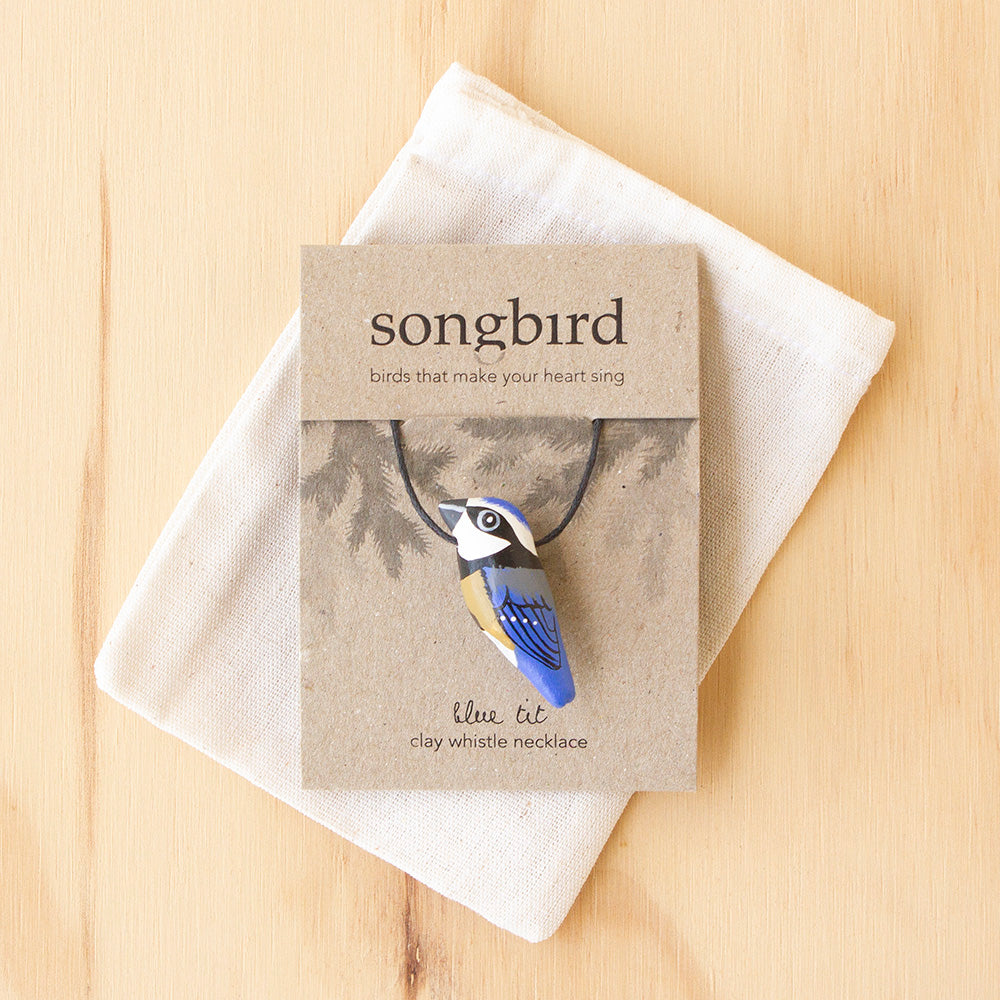 Songbird  Blue Tit Whistle Necklace