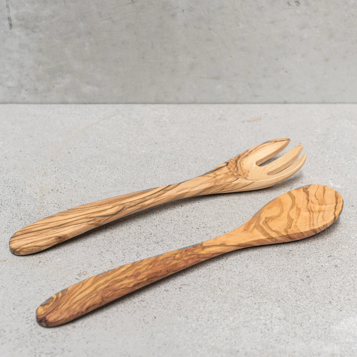 Heaven In Earth Olive wood salad servers
