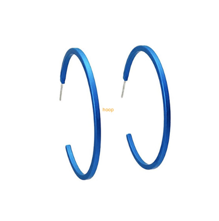 Kalinowski Anodised Aluminium Large Hoops