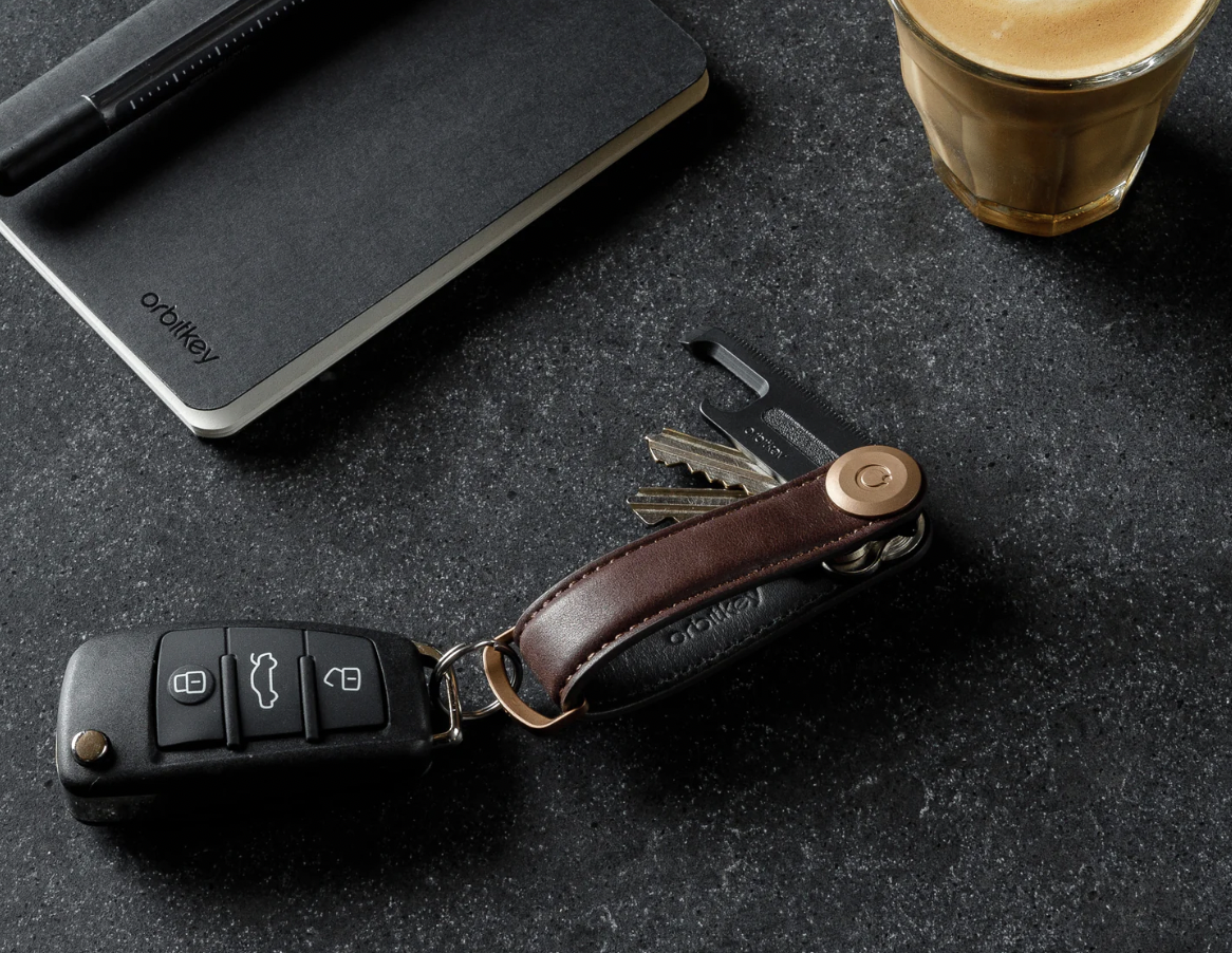 Orbitkey Leather Key Organiser + Multitool