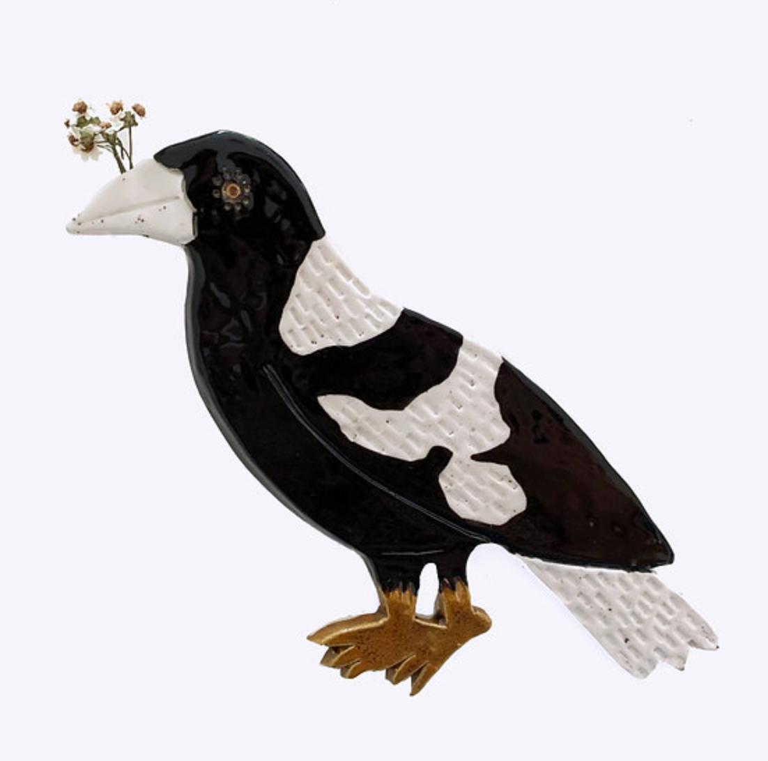 Togetherness Ceramic Wallhanging - Magpie