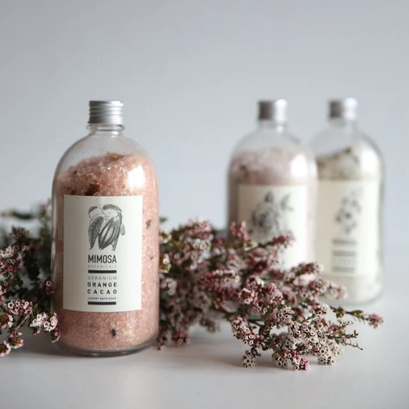 Mimosa Orange and Cacoa Bath Salts