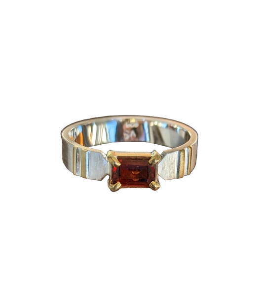 via Smith 'The Klar' Garnet Ring
