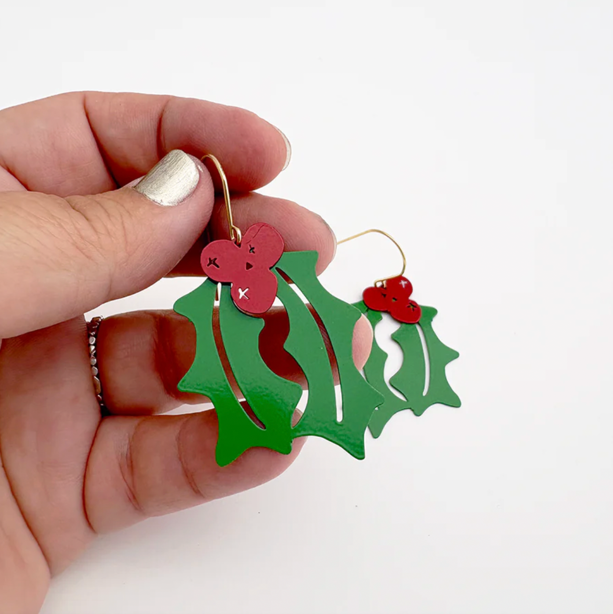 Denz Holly Dangle Earrings