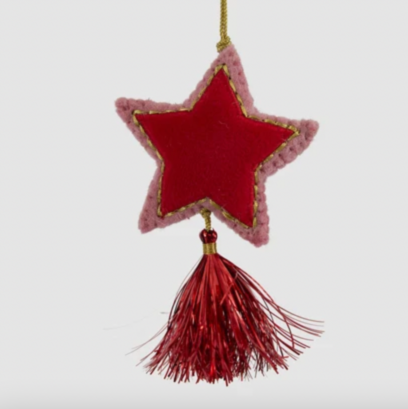 Shasa Tasselled Star Decoration