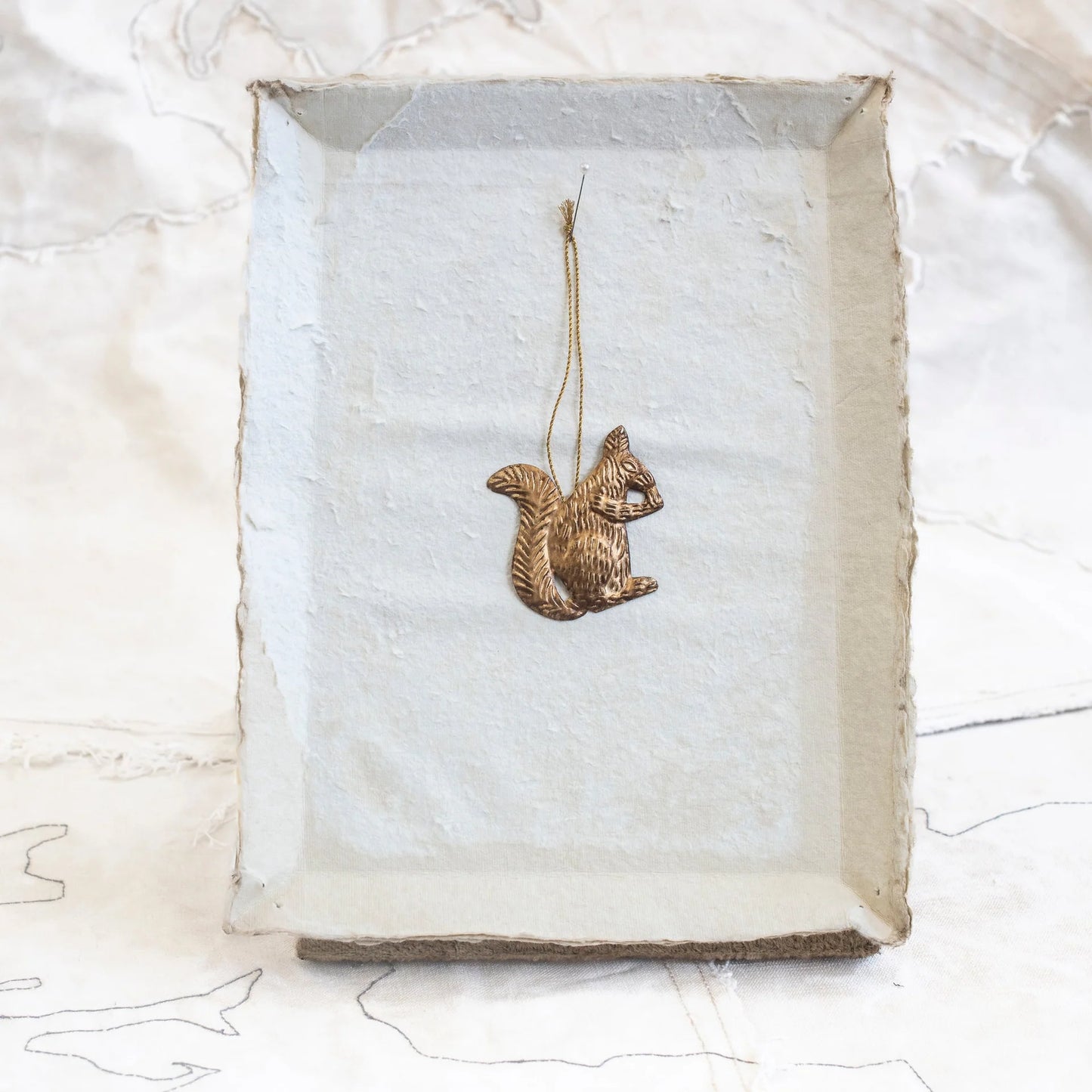 Metal Squirrel Hanging Ornament