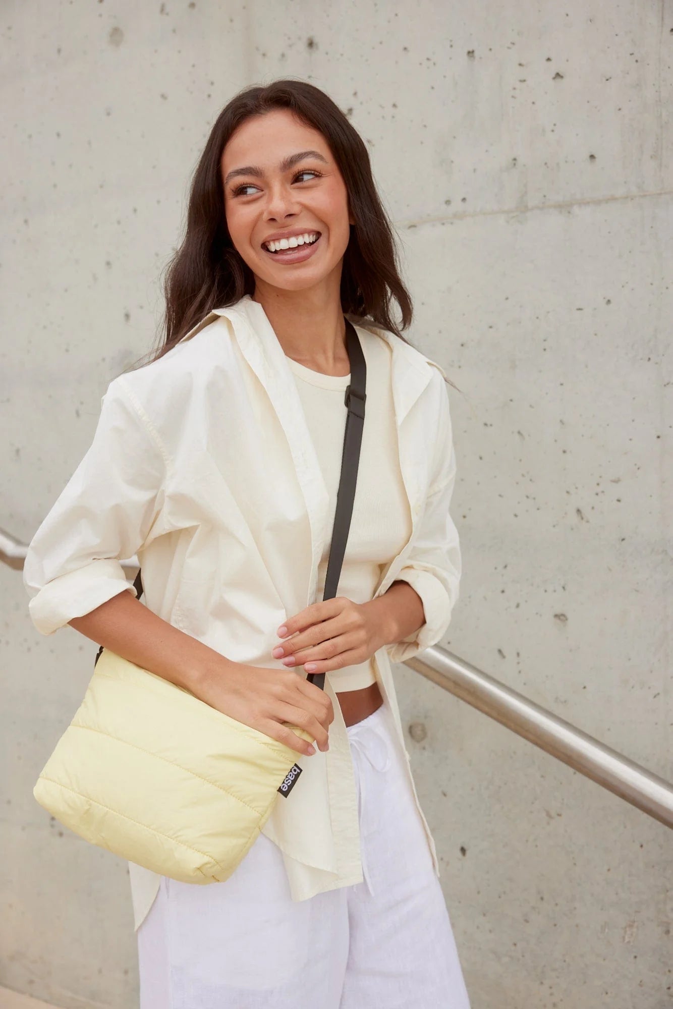 'Stash Base Crossbody' Bag - Butter