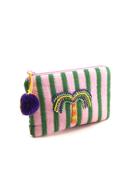 Stripe Capri Cion Pouch