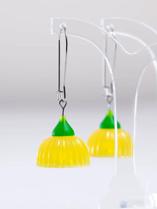 Claire Ishino Gum Blossom Earrings - Sunshine Yellow