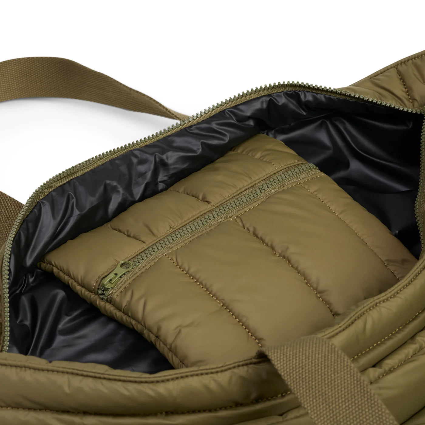 'Take It Base' Puffer Tote - Khaki