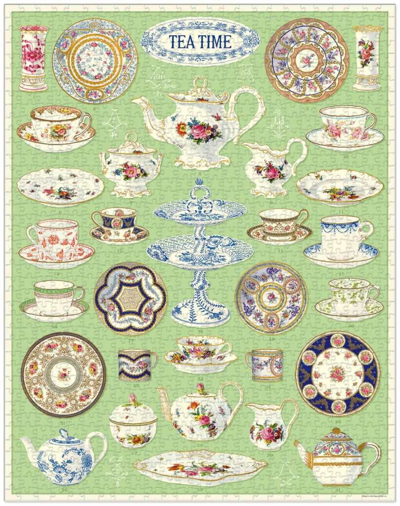 Cavallini & Co 'Tea Time' 1000 Piece Puzzle