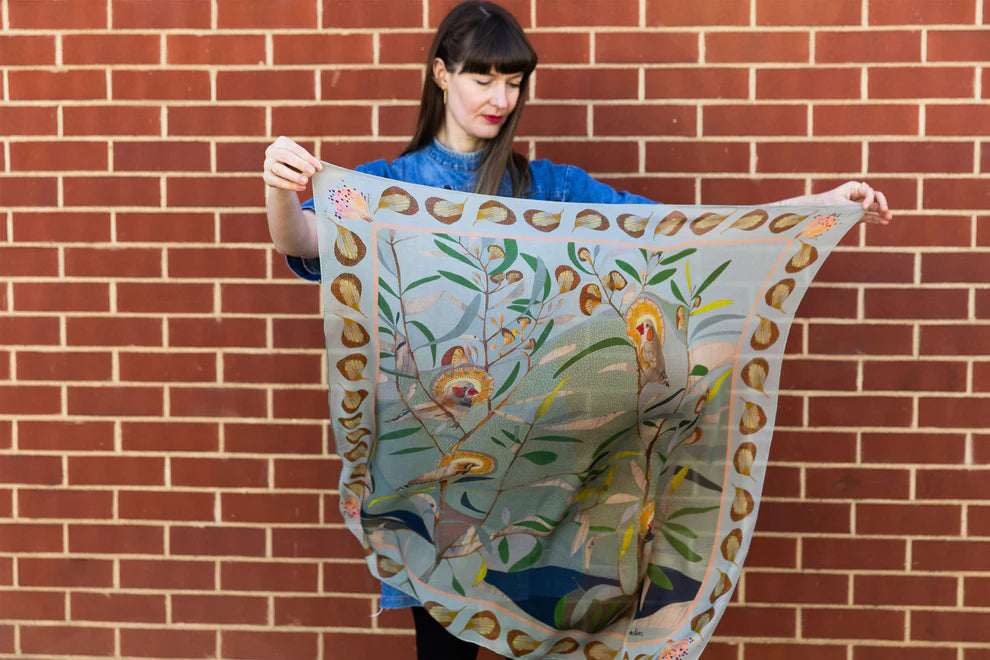 Dana Kinter "The Small Things" Silk Chiffon Scarf