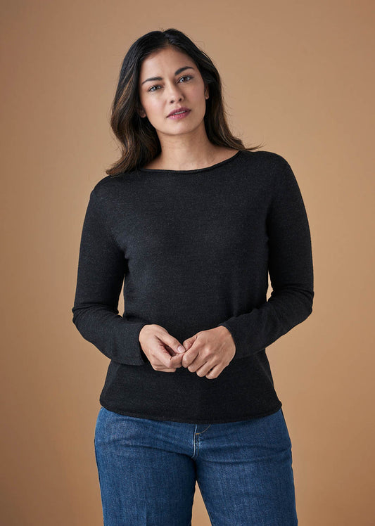 Uimi Phoebe Merino Wool Top - Black