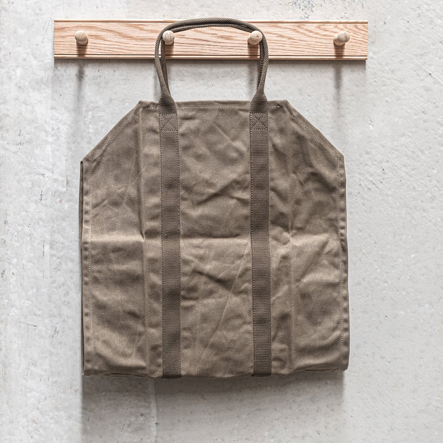 Waxed Canvas Log Carrier