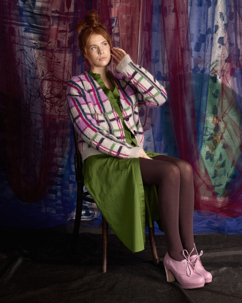 Tightology ‘Weave Chocolate’ Cotton Tights