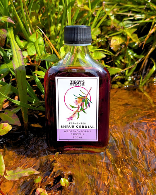 Wild Lemon Myrtle and Rosella Flower Cocktail Shrub 200ml