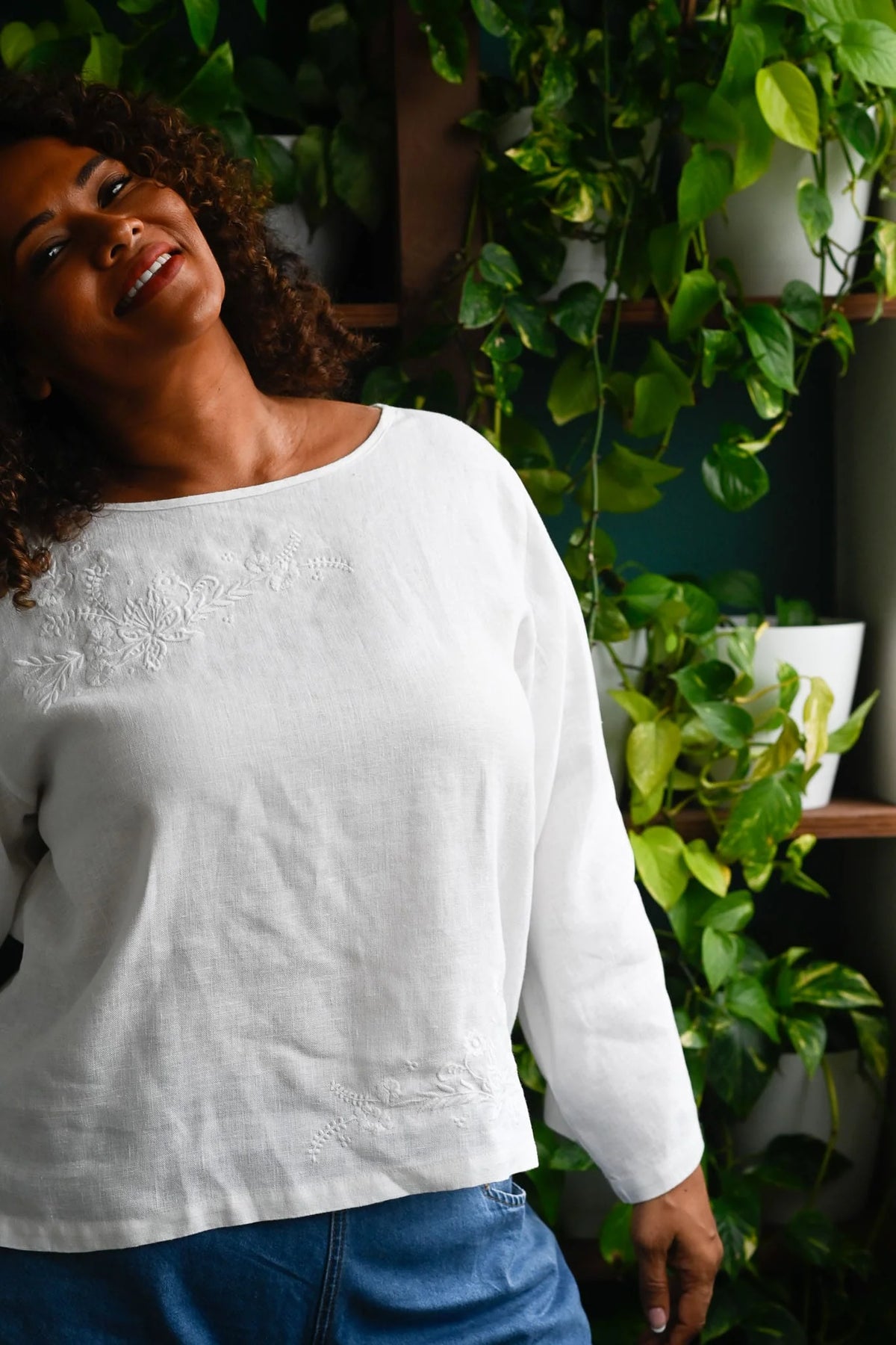 Lazybones Annie Top - Warm White