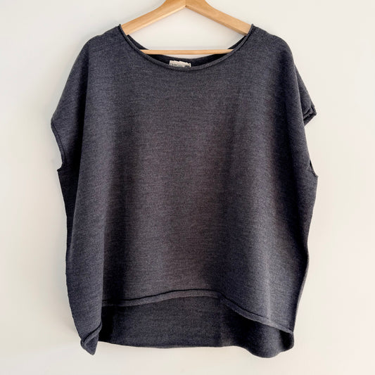 Australian Merino Wool Curled Sleeve Vest