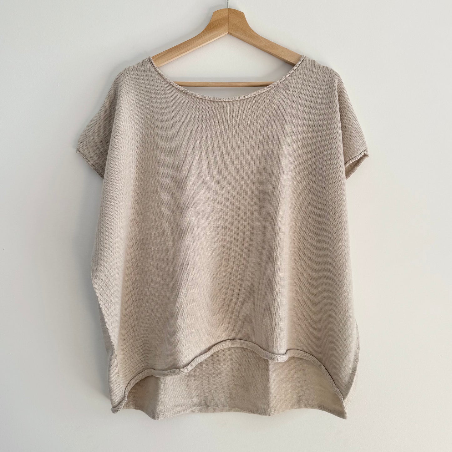 Australian Merino Wool Curled Sleeve Vest