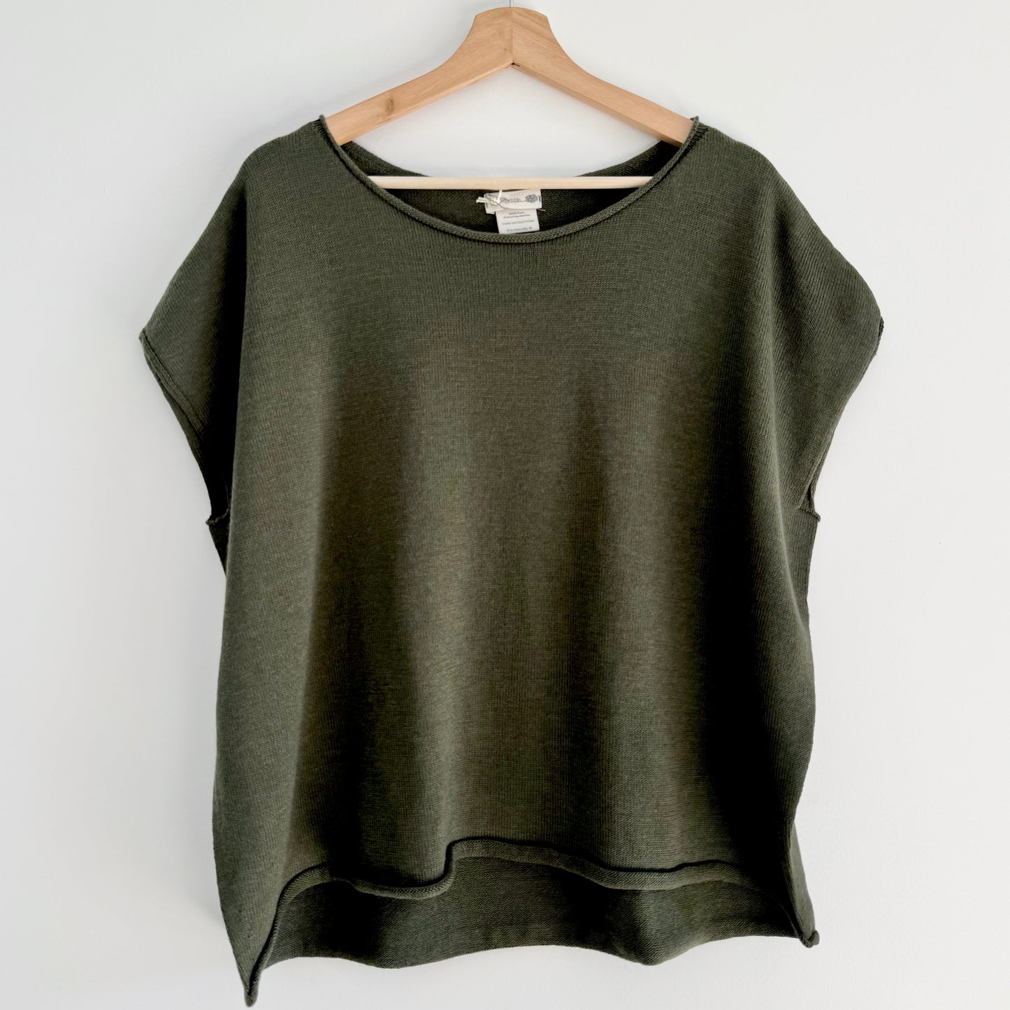 Australian Merino Wool Curled Sleeve Vest