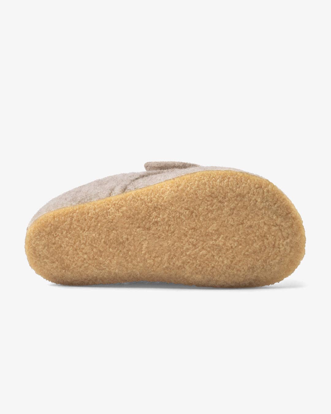 The Cozy Sheep Felted Kids Slippers - Beige
