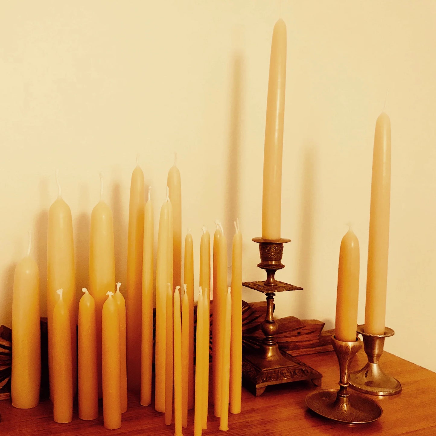 Cooran Beeswax 12mm Taper candle - two sizes