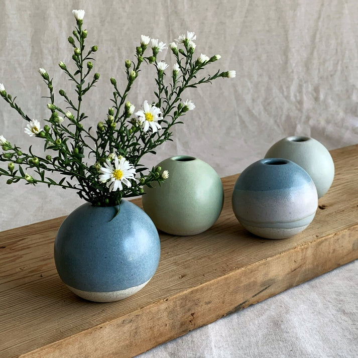 Henry and Tunks Bud vase - ocean blue