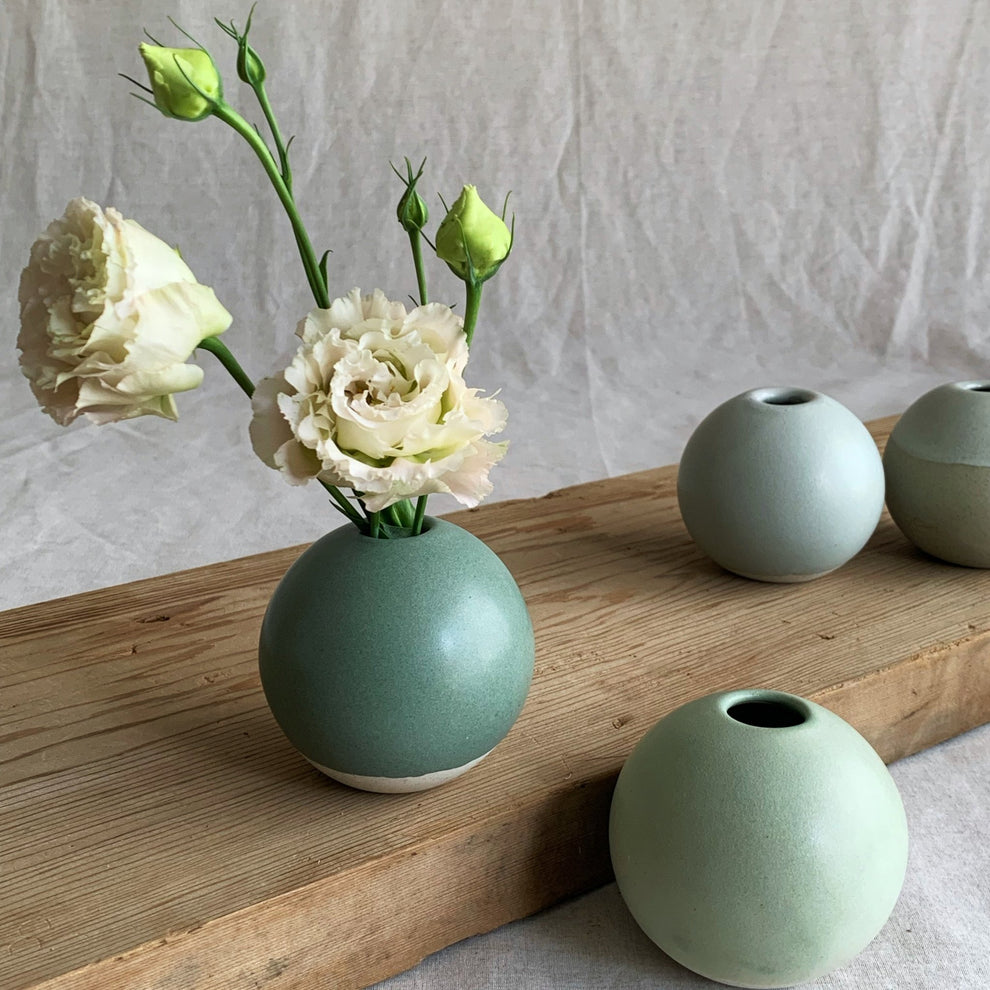 Henry and Tunks Bud vase - sage