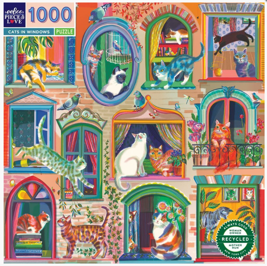Cats in Windows- 1000 piece puzzle