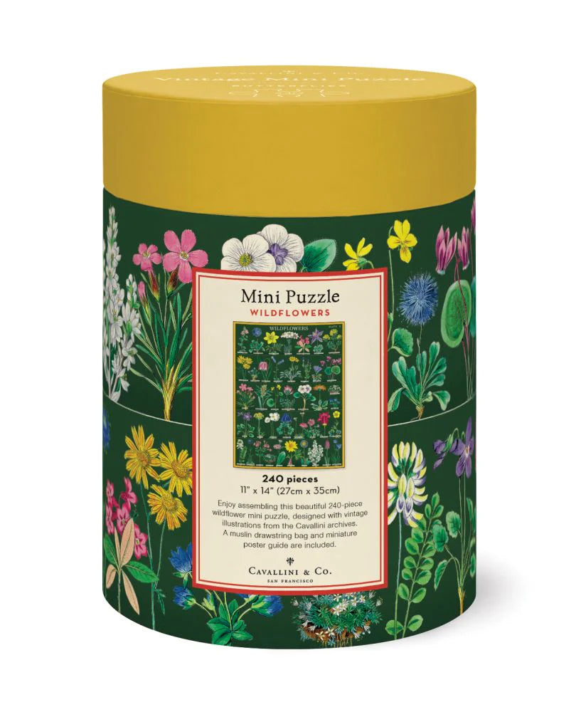 Cavallini & Co Mini 'Vintage Wildflowers 2' 240 Piece Puzzle