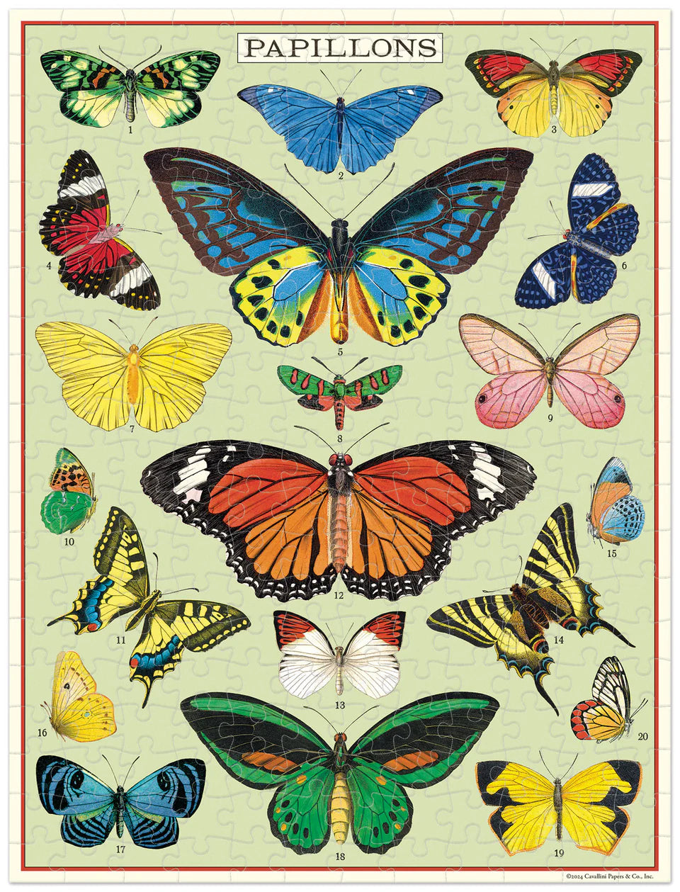 Cavallini & Co Mini 'Butterflies' 240 Piece Puzzle