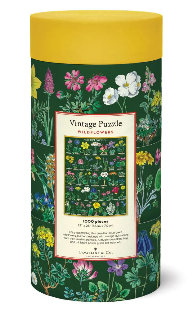 Cavallini & Co 'Vintage Wildflowers 2' 1000 Piece Puzzle