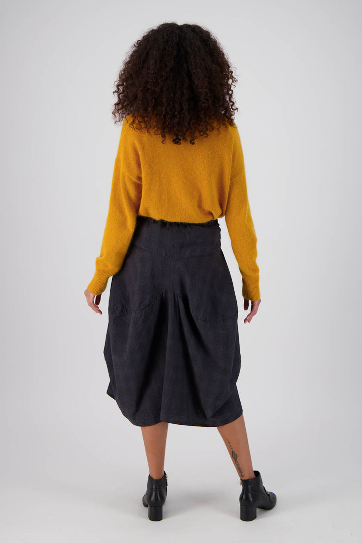 Olga de Polga Milwaukee Skirt Textured Charcoal