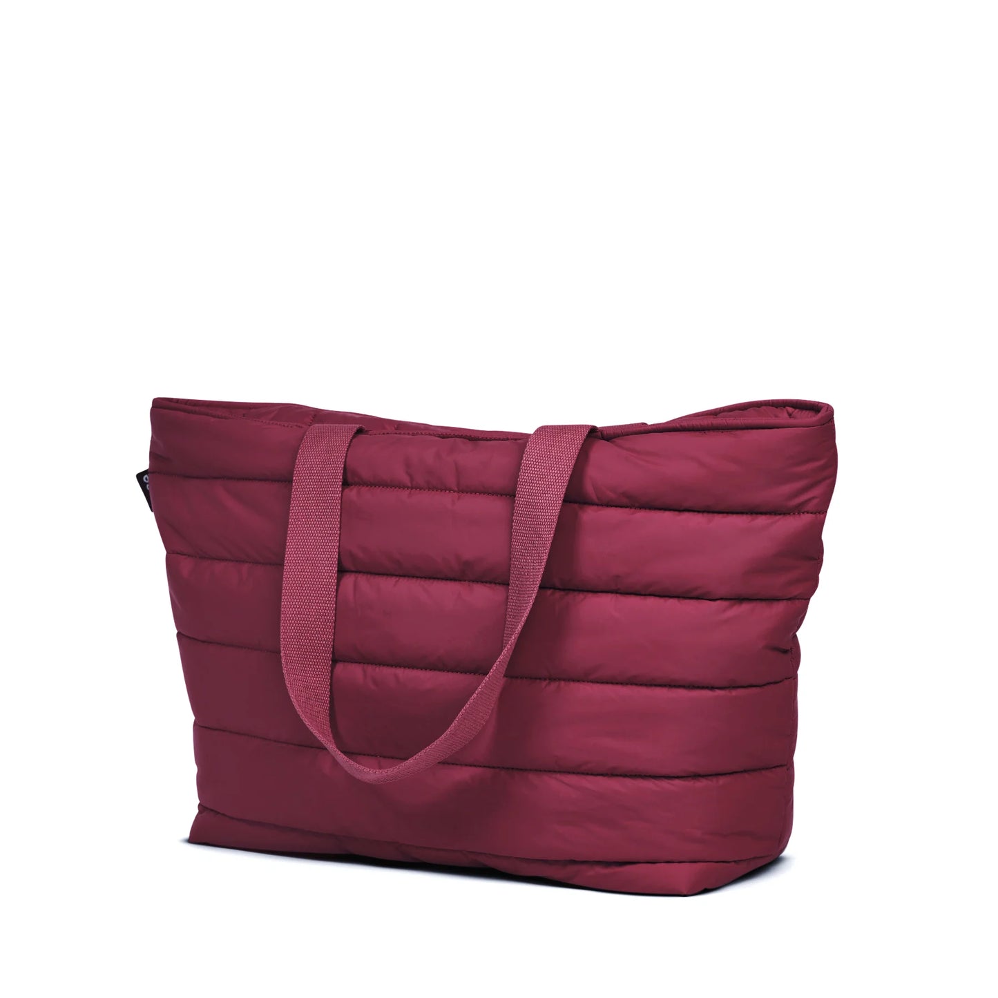 'Take It Base' Puffer Tote - Burgundy