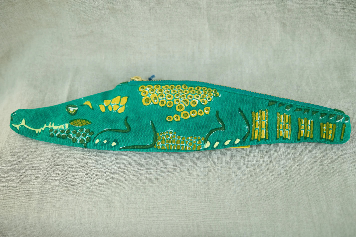 East End Press Alligator Fabric Pouch