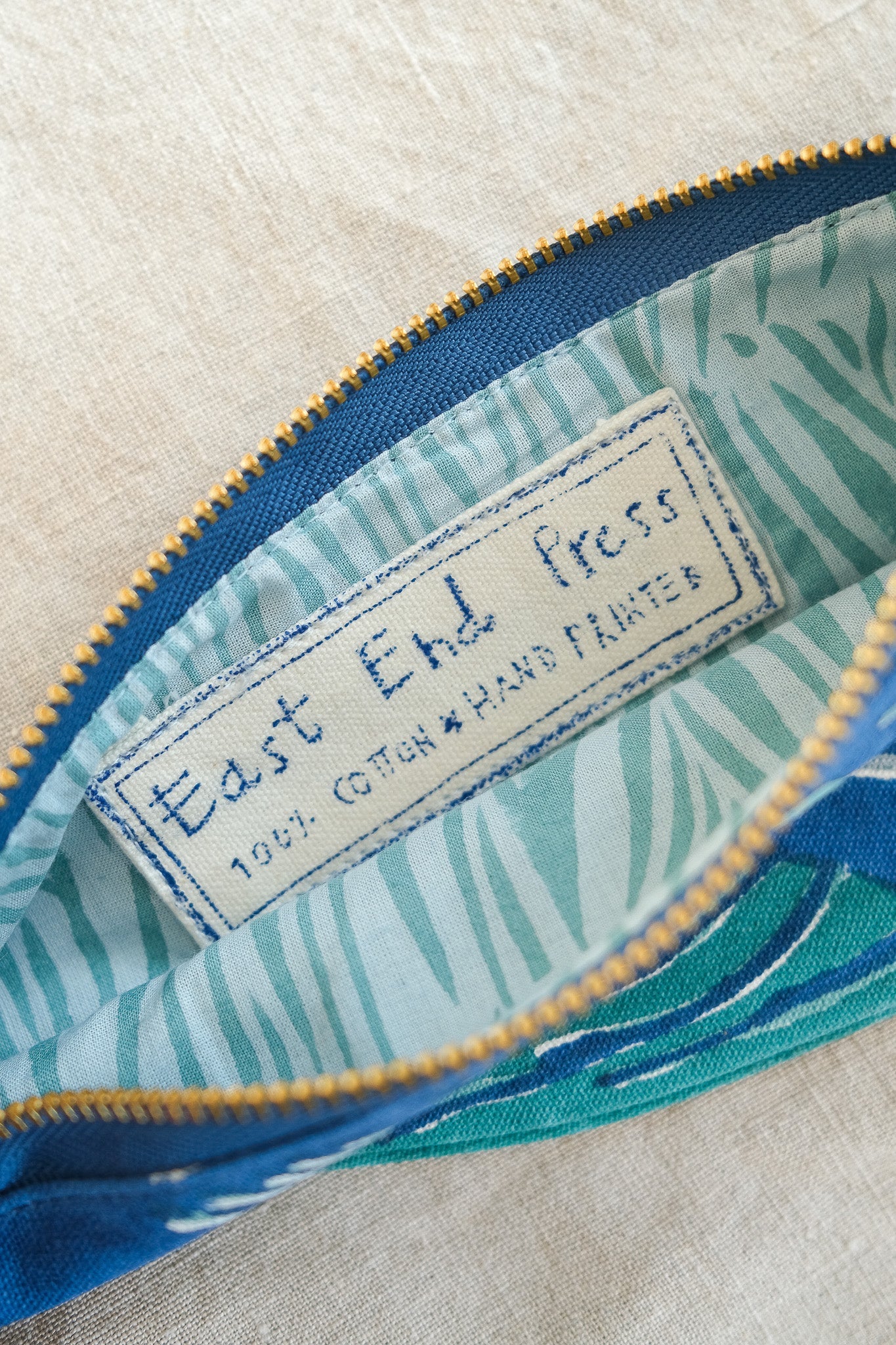 East End Press Whale Fabric Pouch