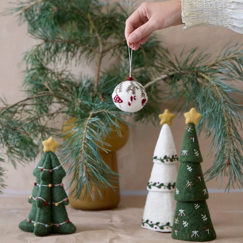 Gry & Sif Embroidered Felt Bauble