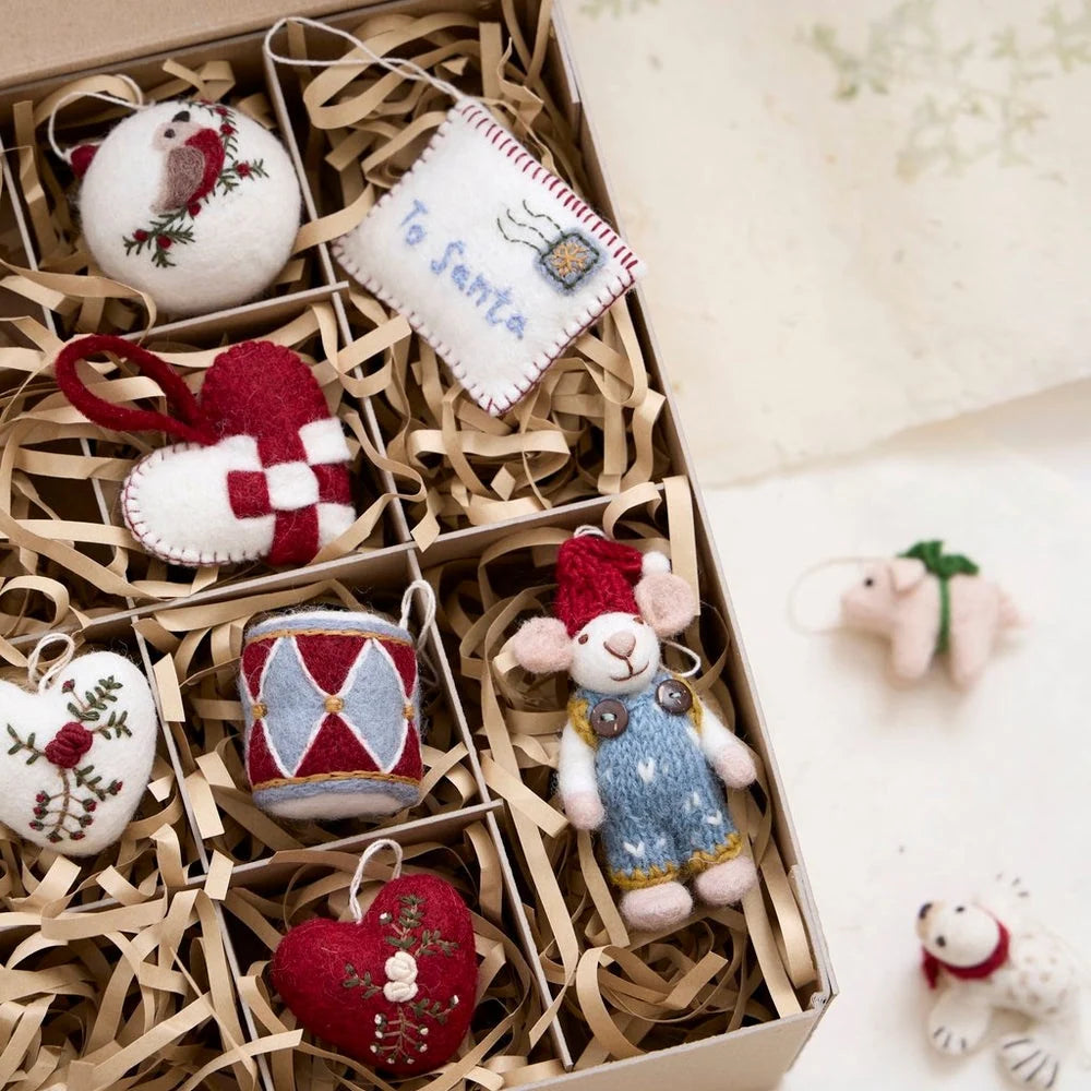 Gry & Sif Felt Heart with Embroidery
