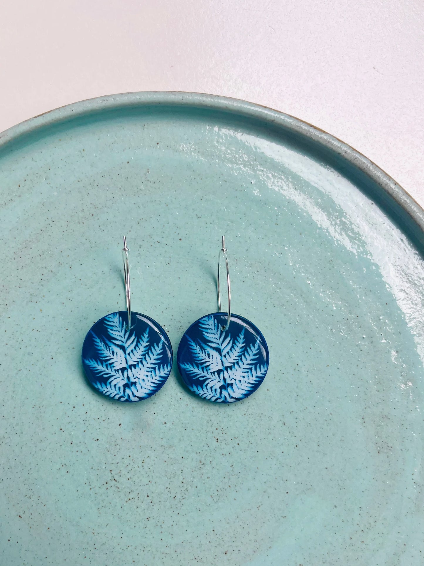 My Little Print Studio Botanical Circle Earrings