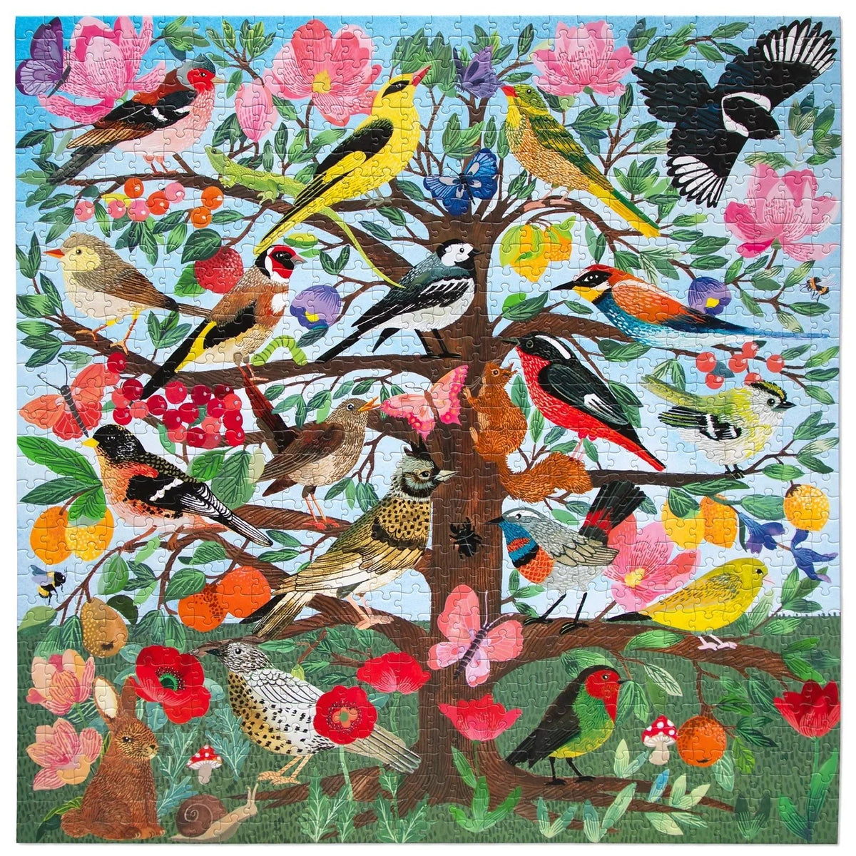 French Medieval Songbirds - 1000 piece puzzle