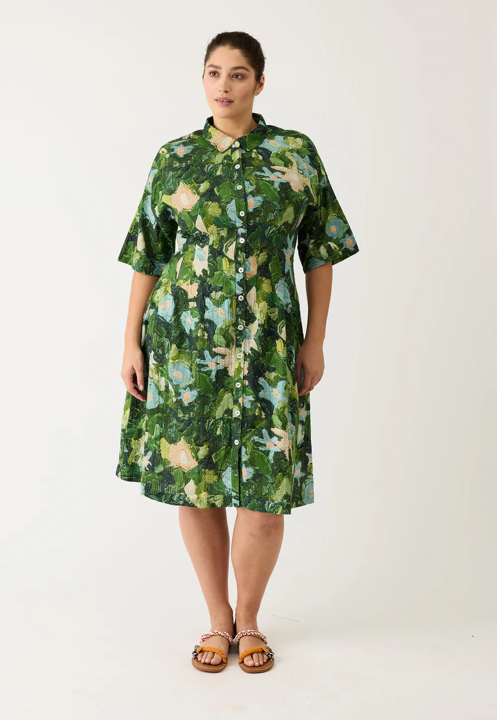 Nancybird Paloma Short Sleeve Dress - Garden