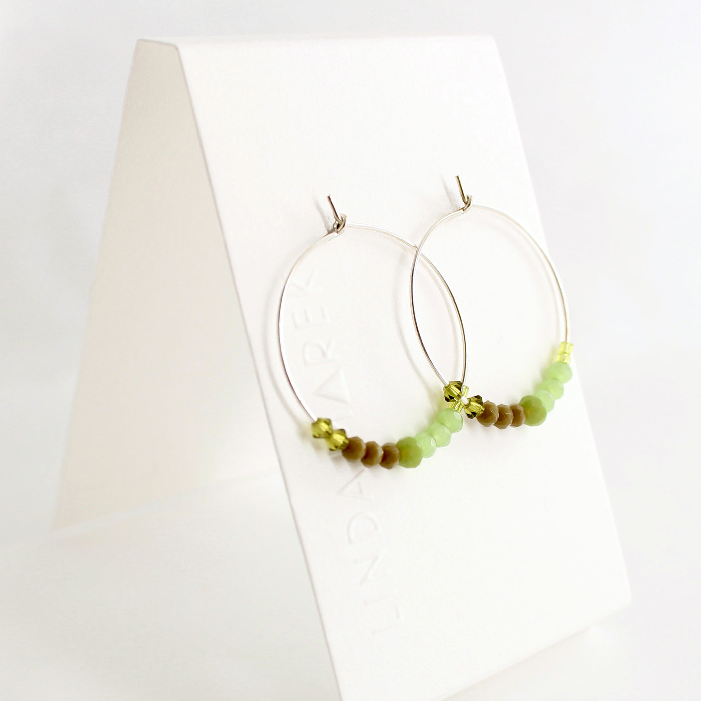 Linda Marek Green Hoop Earring