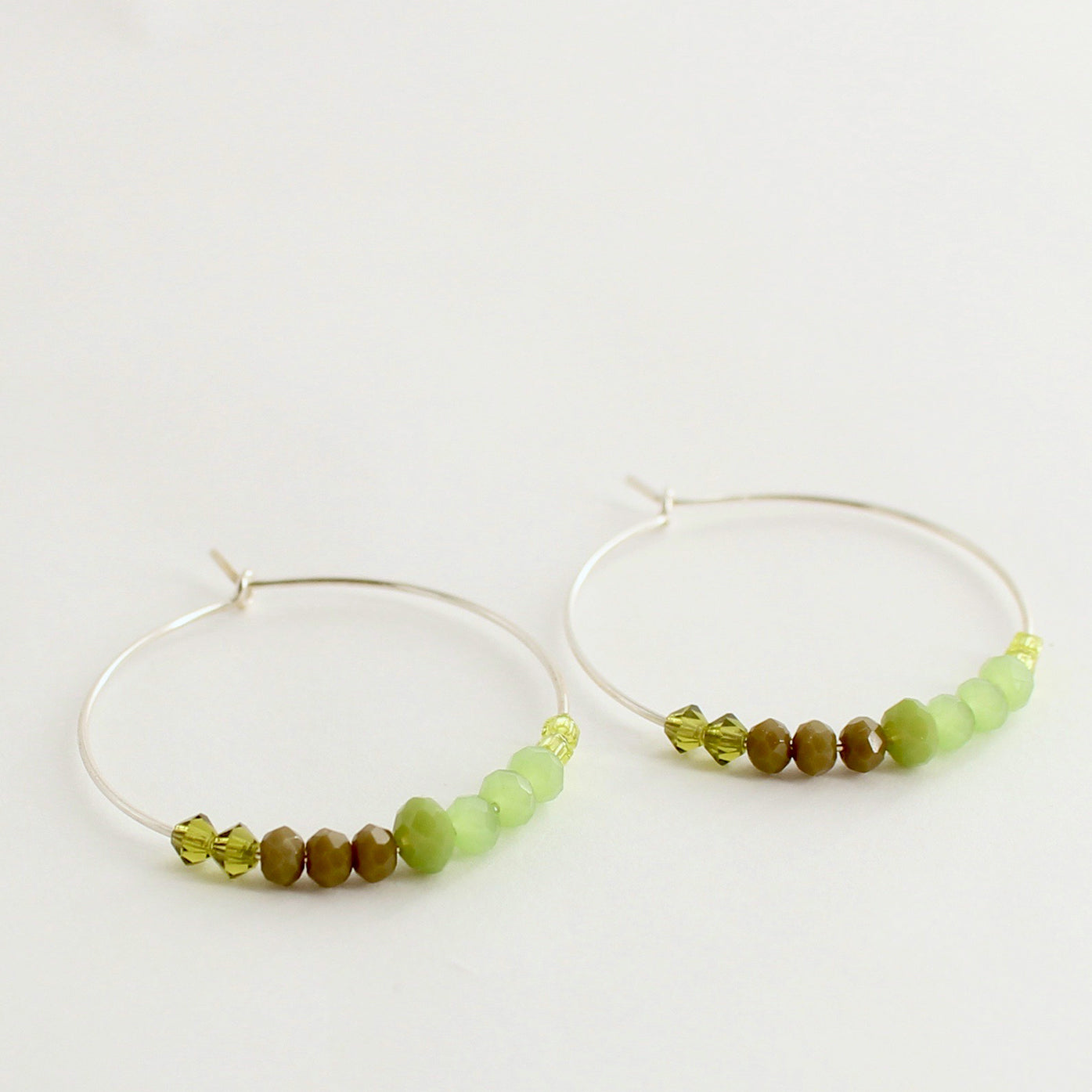 Linda Marek Green Hoop Earring