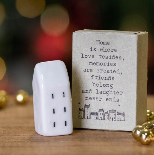 East of India Matchbox Memento - Home is where love resides