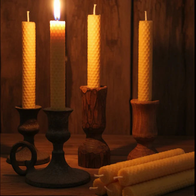 Beeswax Honeycomb Rolled Candle