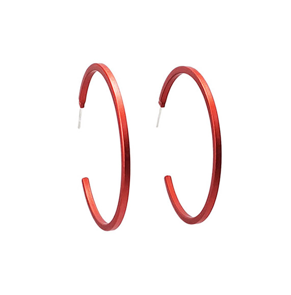 Kalinowski Anodised Aluminium Large Hoops