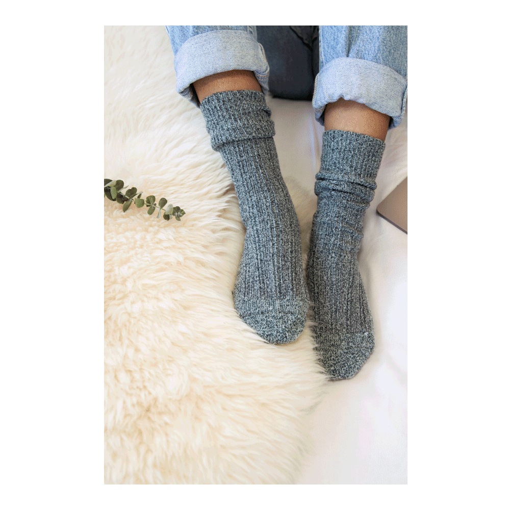 Humphrey Law Wool Sock in Charcoal