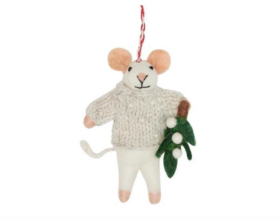 Felt Christmas Decoration -Mabel Mouse