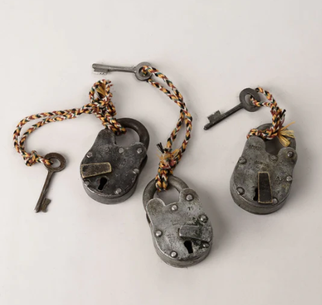 Vintage Indian Iron Lock - Small