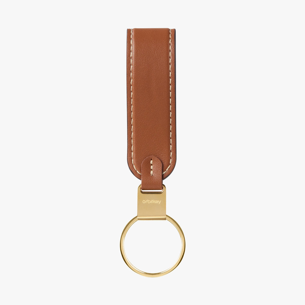 Orbitkey Loop Keychain - Caramel